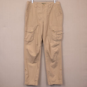 Lauren Ralph Lauren cargo utility roll up hem khaki pants-12